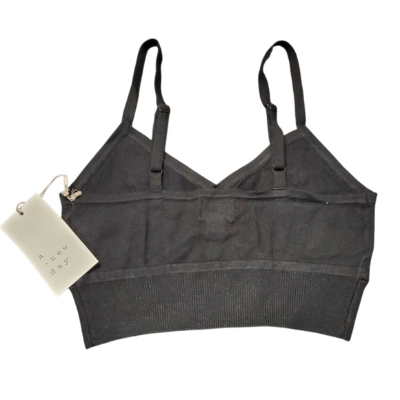 NWT A New Day Women's Black Intimate Sweater Bralette Tank Top XS - Picture 2 of 4